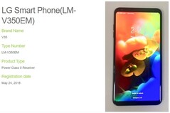 LG V35 ThinQ at The Wireless Power Consortium (Source: Evan Blass)