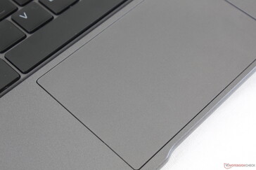 Sizable 11 x 7 cm Precision clickpad. The integrated mouse buttons are shallow with satisfying "click" and feedback when pressed