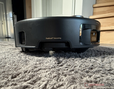 The chassis may lift slightly on carpets