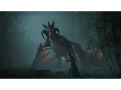 A screenshot from the PC version of Hogwarts Legacy showcasing the environment and enemy design. (Image Source: Steam)