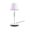 The Philips Hue Go portable table lamp in white with teal grip. (Image source: Philips Hue)