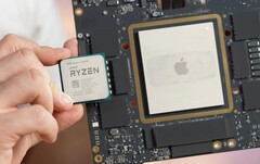 The Apple M1 Ultra takes up most of the Mac Studio&#039;s logic board. (Image source: Max Tech)