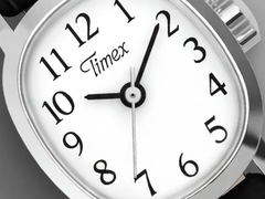 The new Timex Cavatina Mini watches have clean, minimalistic dials.