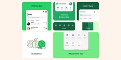 Meta has reworked the design of WhatsApp on Android and iOS. (Image: Meta)