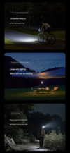 The Xiaomi Mijia Outdoor Multi-Function Light offers three modes. (Image source: Xiaomi, machine translated)