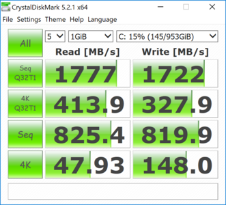 CrystalDiskMark 5.2.1