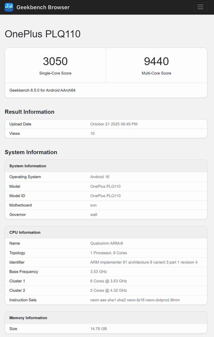 (Image source: Geekbench)