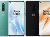 The OnePlus 8 and OnePlus 8 Pro have a left-hand side location for the selfie camera punch-hole. (Image source: OnePlus - edited)
