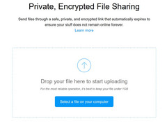 Mozilla is trialing a single-download encrypted file sharing website. (Source: Mozilla)