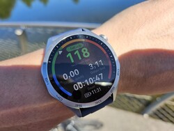 Huawei Watch GT 4 during cycling.