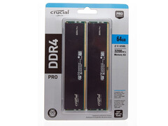 Micron Crucial Pro 64GB DDR4 RAM memory kit. (Image source: Crucial)