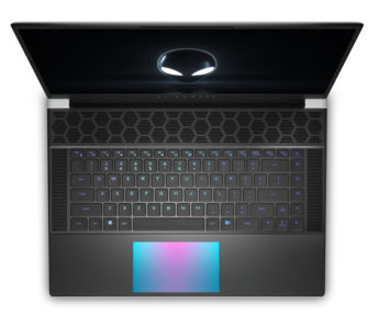 Alienware x16 - Keyboard and touchapd. (Image Source: Dell)