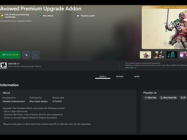 Avowed Premium Upgrade Xbox Game Pass (Image source: Microsoft)