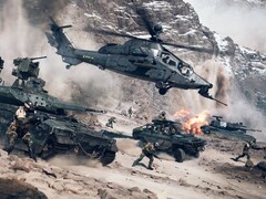 Battlefield 6, screenshot featuring army vehicles and armed figthers pictured, is shaping up to be a strong return for the game series. (Image Source: DICE) 