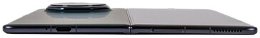 Bottom: microphone, USB, SIM slot, speaker
