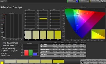 Color saturation (profile: Professional, target color space: sRGB)
