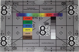 Photographed reference card