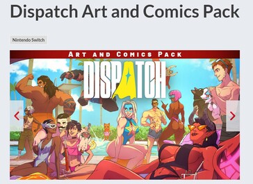 Unchanged Dispatch Art and Comics Pack on other Nintendo eShop regions (Image source: screenshot, Nintendo)