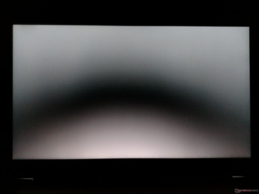 The backlight is even around all edges.