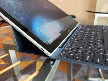 Envy x2 Intel. Keyboard base set to its maximum preset angle - perfect for typing on the lap