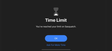 Once the time limit is reached, your child will be notified, but they can ask you for more time.