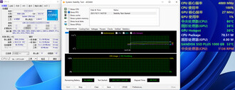 Intel Alder Lake Core i5-12400 AIDA64 stability test. (Image Source: Bilibili via @9550pro on Twitter