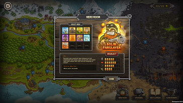 In the image: A gameplay screenshot from Kingdom Rush - Tower Defense.
