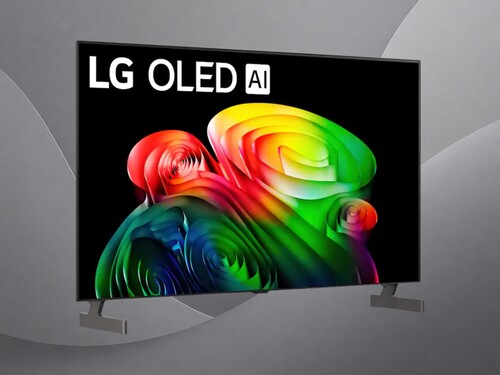 Front of 48-inch LG B6 OLED TV shown at angle