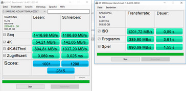 AS SSD - Samsung NVMe driver