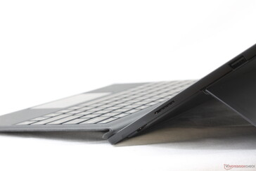 Type Cover keyboard deck can be slightly angled for more comfortable typing