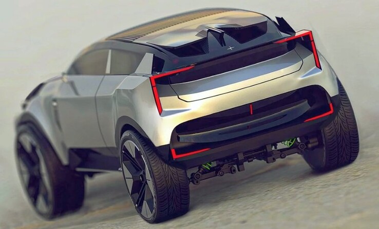 Polestar 8 concept render - rear view (Source: Salvatore Ville)