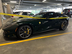 The Ferrari 812 GTS, stolen from Greenwich and recovered by Waterbury Police Department, thanks to Apple's AirPods. (Image source: Waterbury Police)