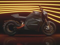 The futuristic open rear wheel of the Verge TS Ultra is definitely an eyecatcher (Image: Verge Motorcycles)