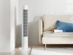 The Xiaomi Mijia Smart DC Inverter Tower Fan 2 can run 30% faster than its predecessor. (Image source: Xiaomi)