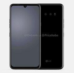 LG looks to be pairing back on the flashy features for its next flagship, the G8 X ThinQ. (Source: @OnLeaks @PriceBaba)