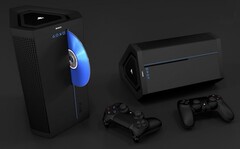 Hexagon-style PS5 concept render. (Image source: VRPlayer/NeoGAF)
