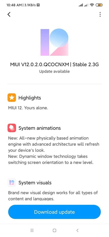 MIUI 12 for the Redmi Note 8.