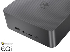 The refreshed Beelink EQi12 starts at $319. Pictured: a promo image of the mini PC. (Image source: Beelink - edited)