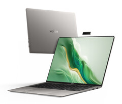Honor only sells the MagicBook Art 14 Snapdragon in a &#039;Winter Silver&#039; finish. (Image source: Honor)
