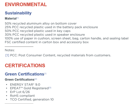 ThinkBook 16p G6 IRX Sustainability (Source: Lenovo)
