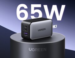 The Ugreen Nexode 65-watt GaN fast charger sports dual USB-C and a single USB-A port, and is now available with an exciting discount on Amazon. (Image source: Amazon)
