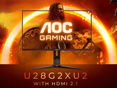 The AOC Gaming U28G2XU2 has a 28-inch panel with a 144 Hz refresh rate. (Image source: AOC)