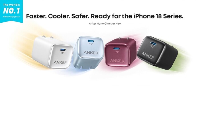 Anker Nano Charger Neo comes in four colors