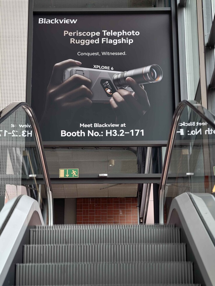 The Blackview phone with a teleconverter is prominently advertised at IFA 2026.