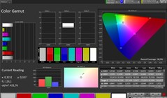 Color space (Profile: Standard, Target color space: sRGB)