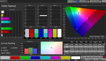 CalMAN AdobeRGB color space