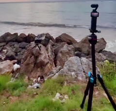 An alleged shot of the DJI Pocket 3 in action. (Image source: @Quadro_News)