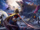  Dissidia Duellum Final Fantasy key art featuring multiple Final Fantasy charactacter.