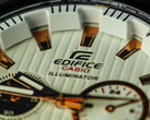 A close-up of the Casio Edifice logo