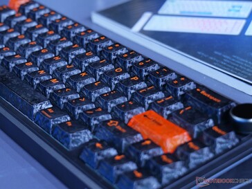 The carbon fiber keycaps add a whole new visual touch
